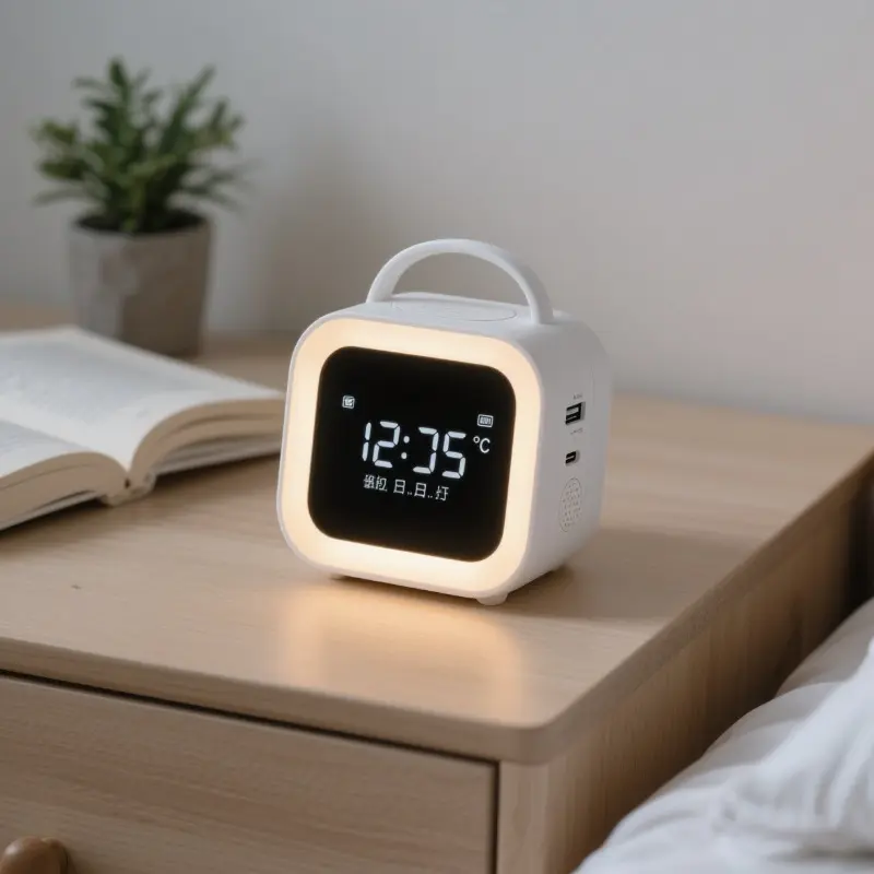 靜音帶燈床頭小鬧鐘